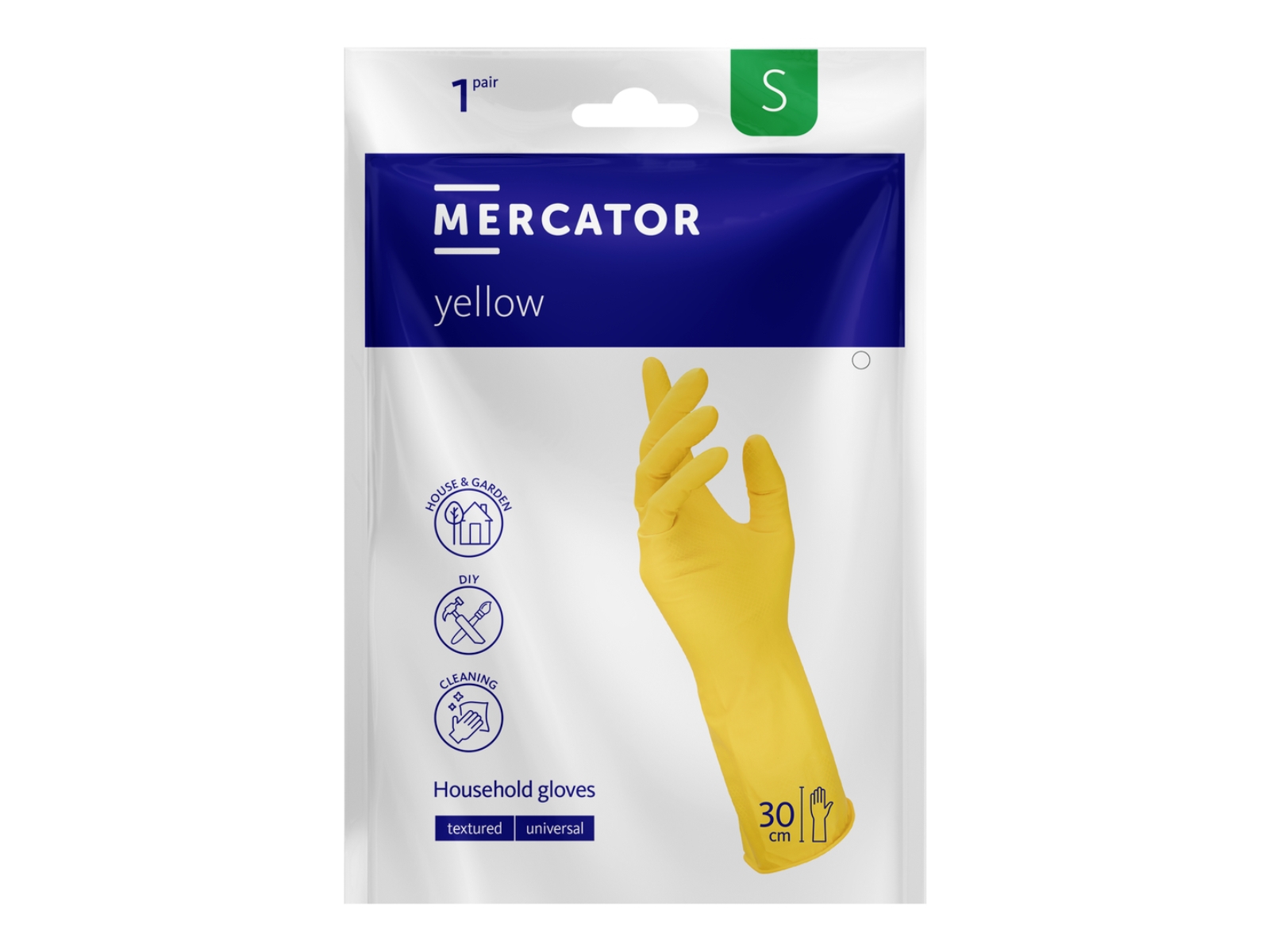 Rękawice Latex S Yellow Mercator Gospod. Bezp.TXT